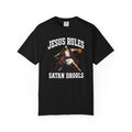 "Jesus Rules Satan Drools" Graphic Tee - Unideus